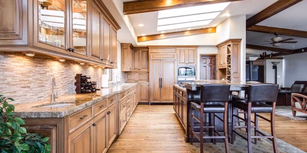 A two-story home in a residential Independence, Missouri neighborhood.